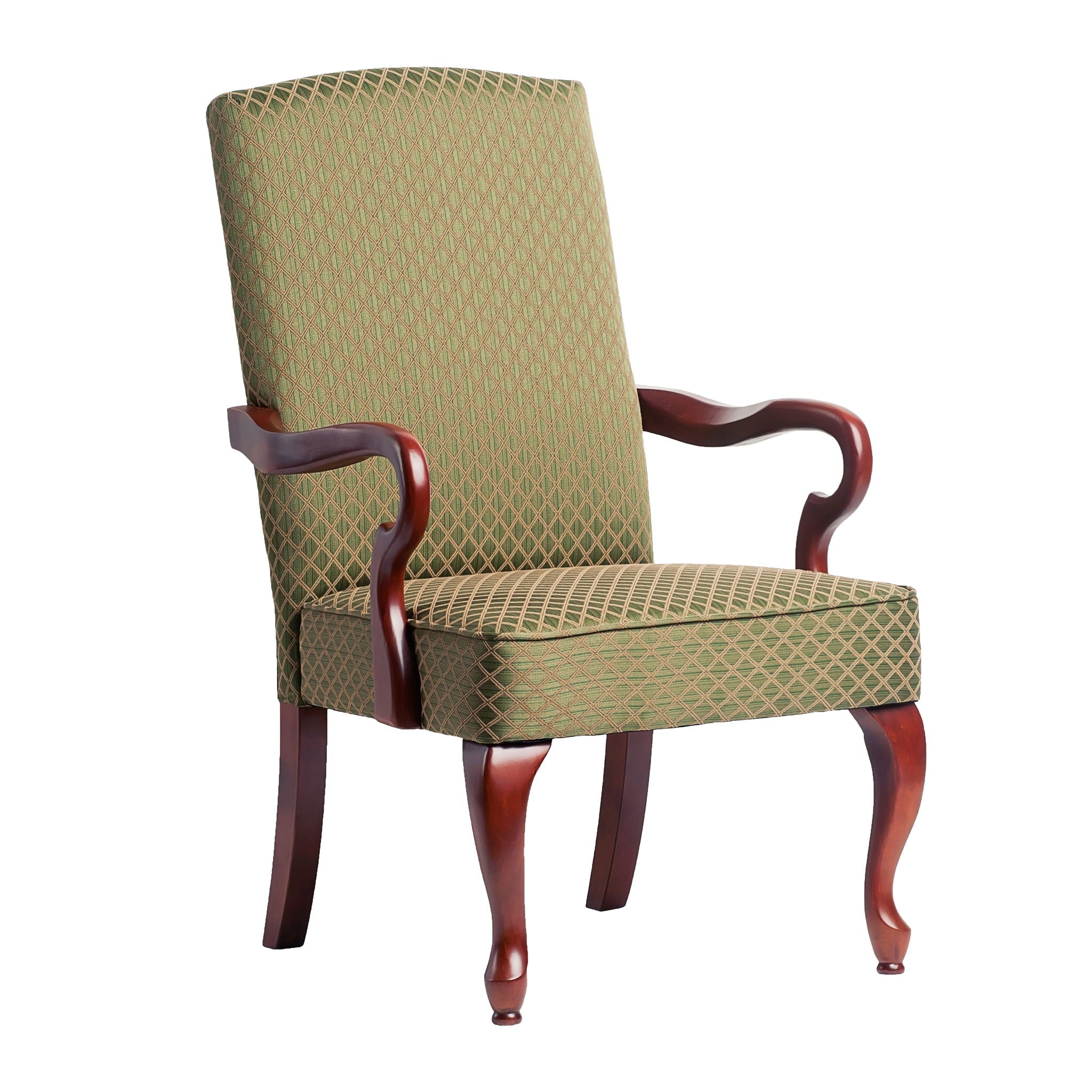 Delaney - Elegant Gooseneck Arm Chair With High Back by HouseOfZazla