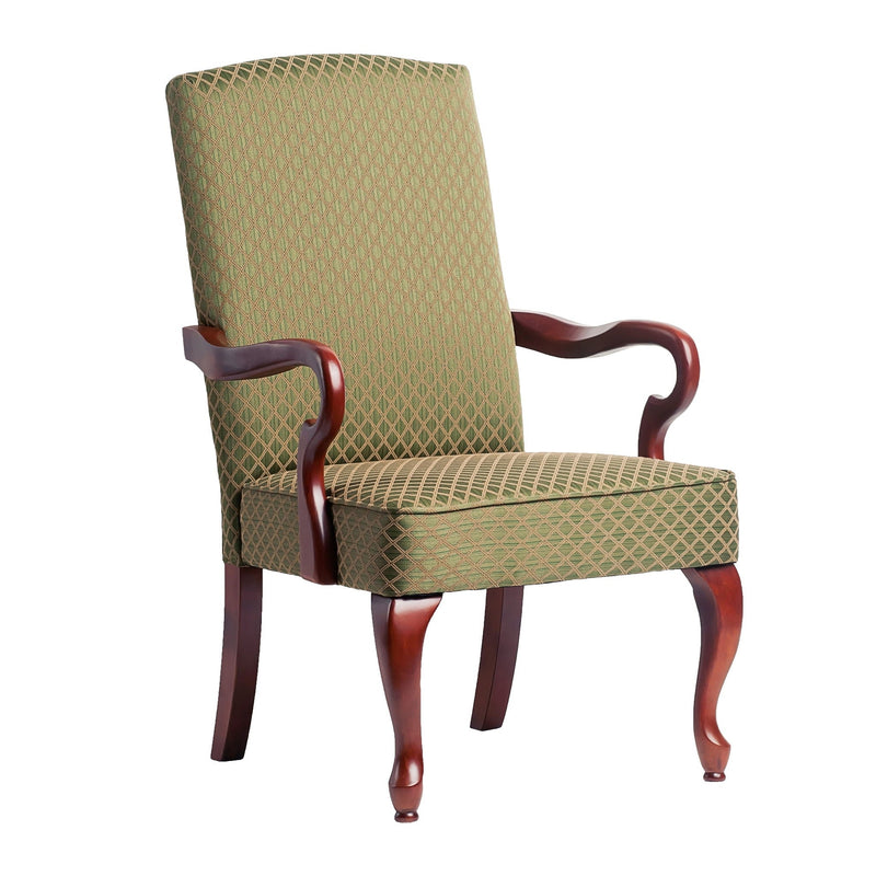 Delaney - Elegant Gooseneck Arm Chair With High Back by HouseOfZazla