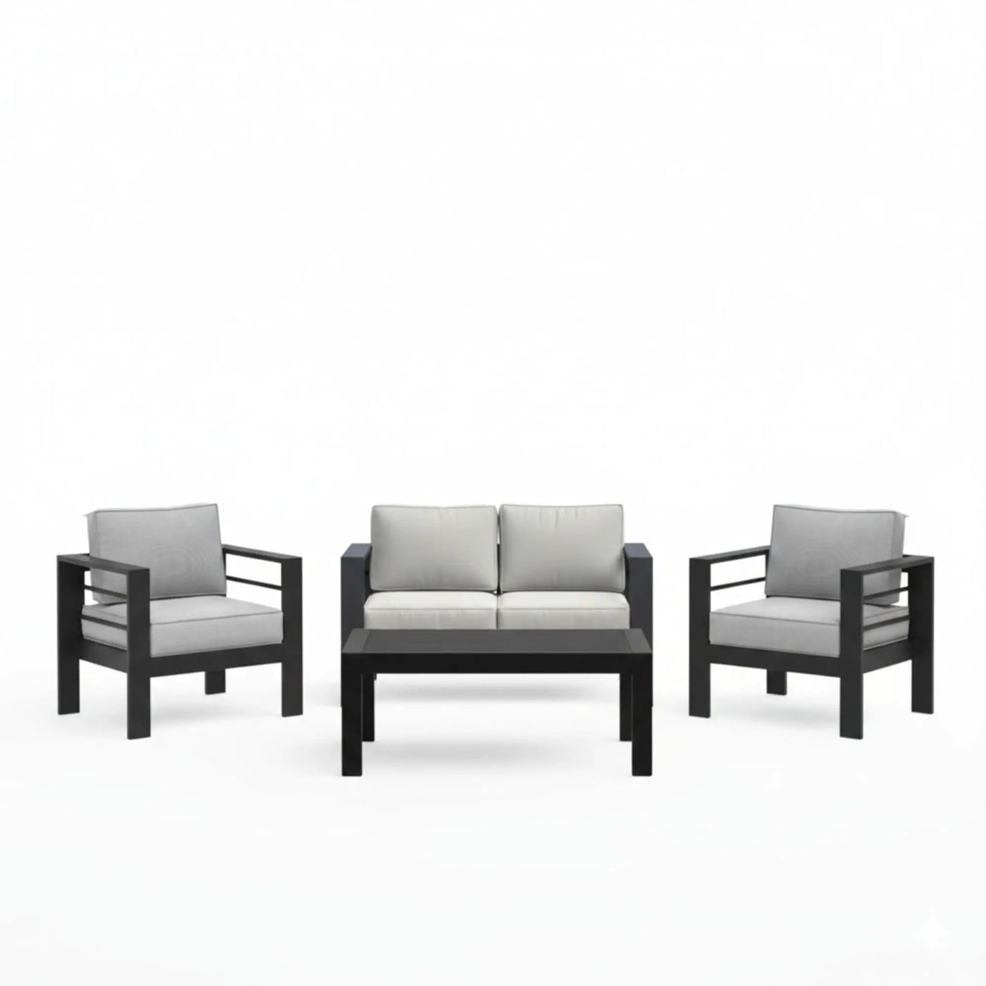 Outdoor Patio Set With All-Weather Thick Cushions by HouseOfZazla