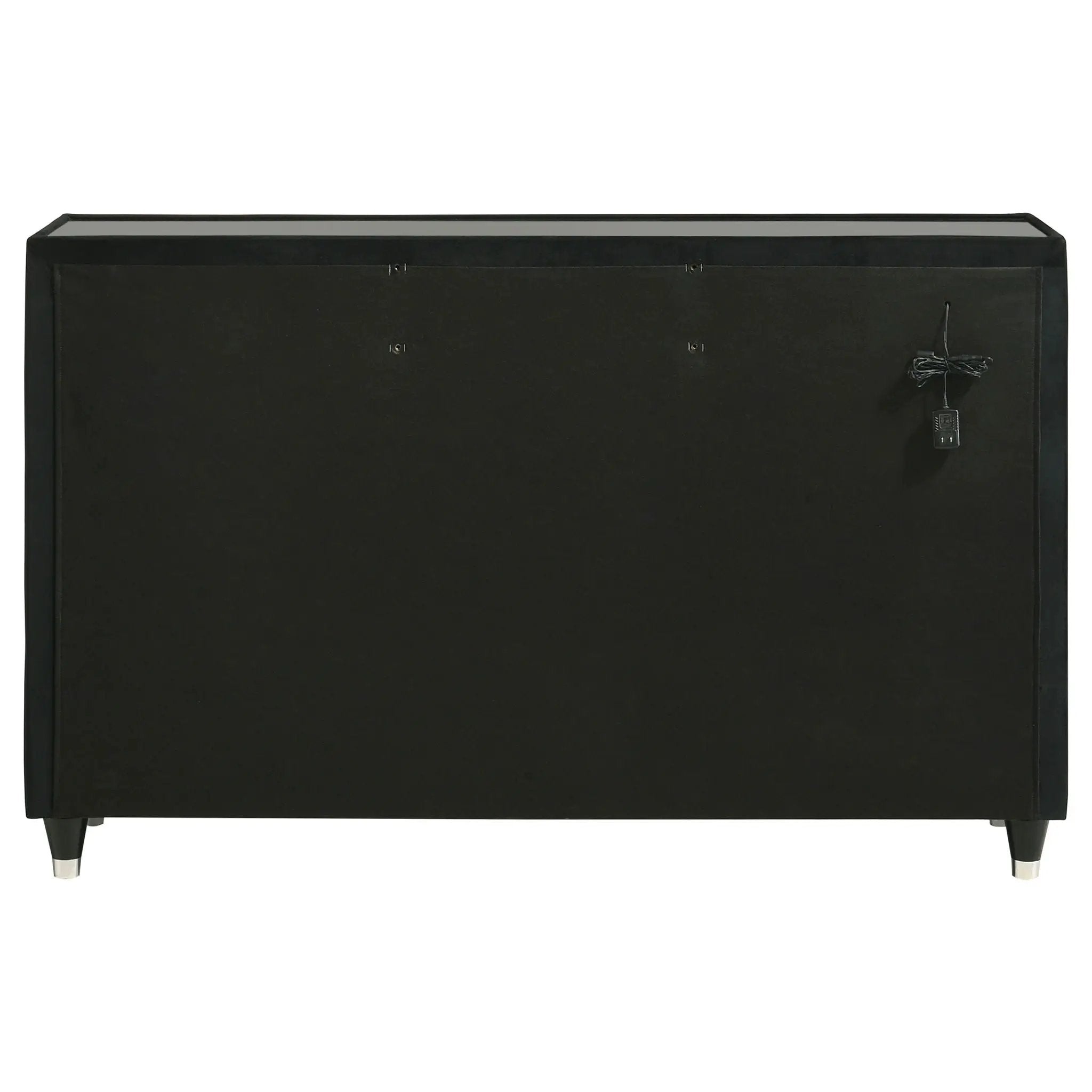 Lorient 8-drawer LED Bedroom Dresser Cabinet Black by Unique Piece Furniture