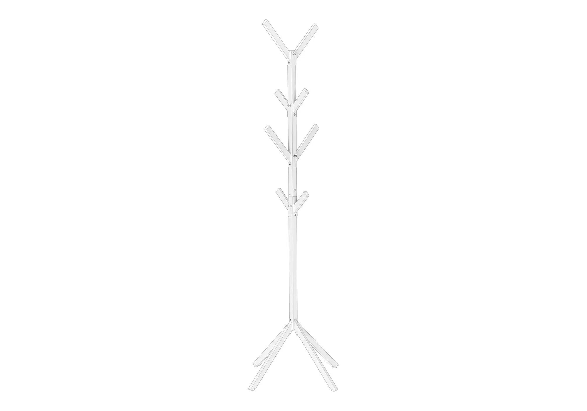Coat Rack, Hall Tree, Freestanding, 8 Hooks, Entryway, Contemporary & Modern by HouseOfZazla