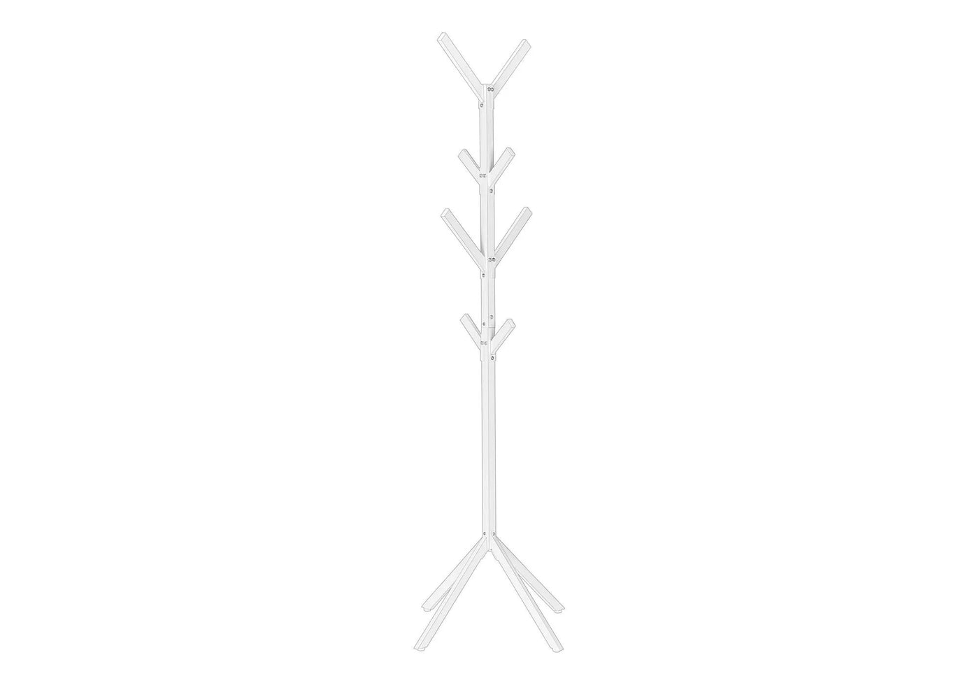 Coat Rack, Hall Tree, Free Standing, 8 Hooks, Entryway, Contemporary & Modern by Unique Piece Furniture