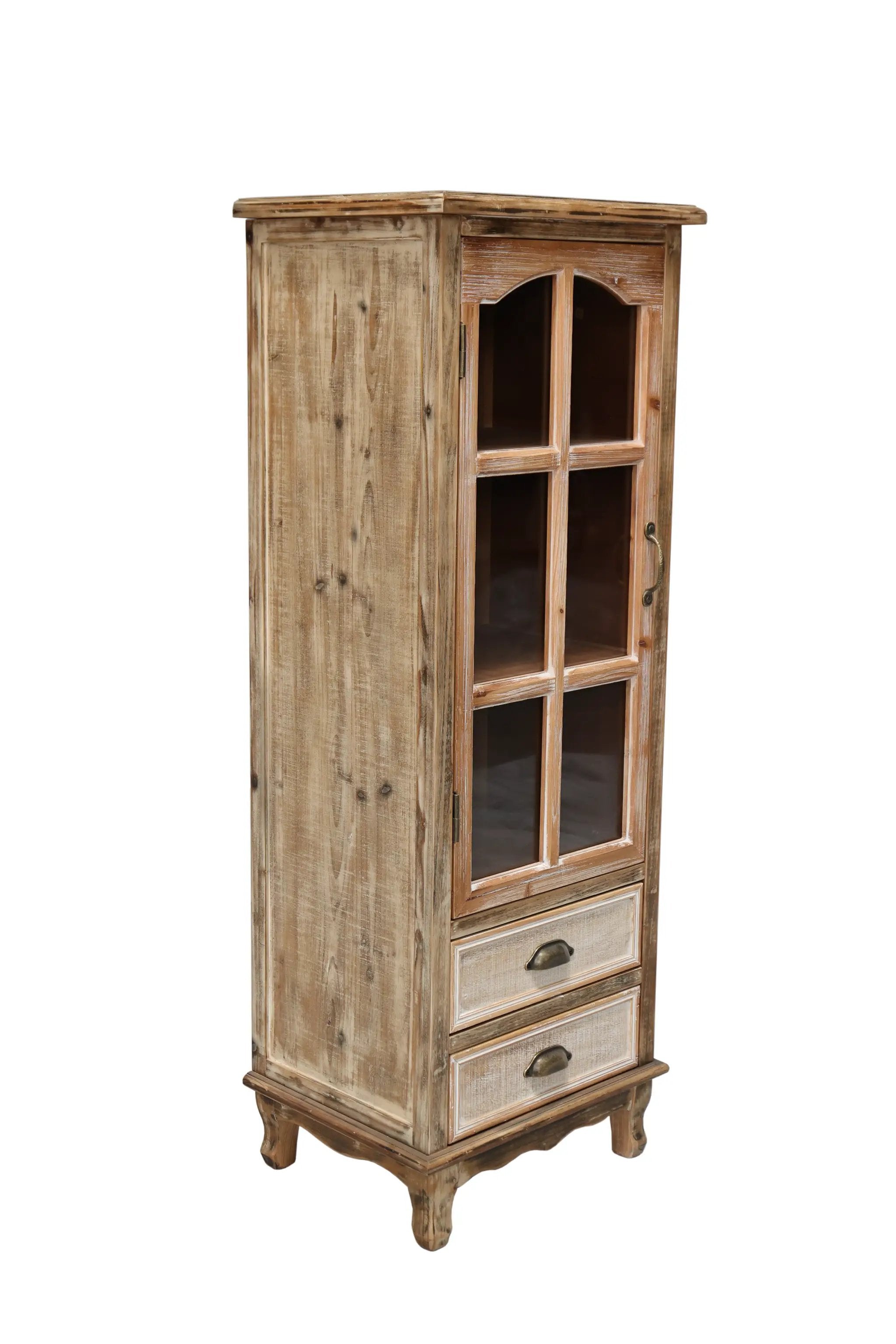 Rustic Wooden Storage Cabinet with Decorative Cutout Door by HouseOfZazla