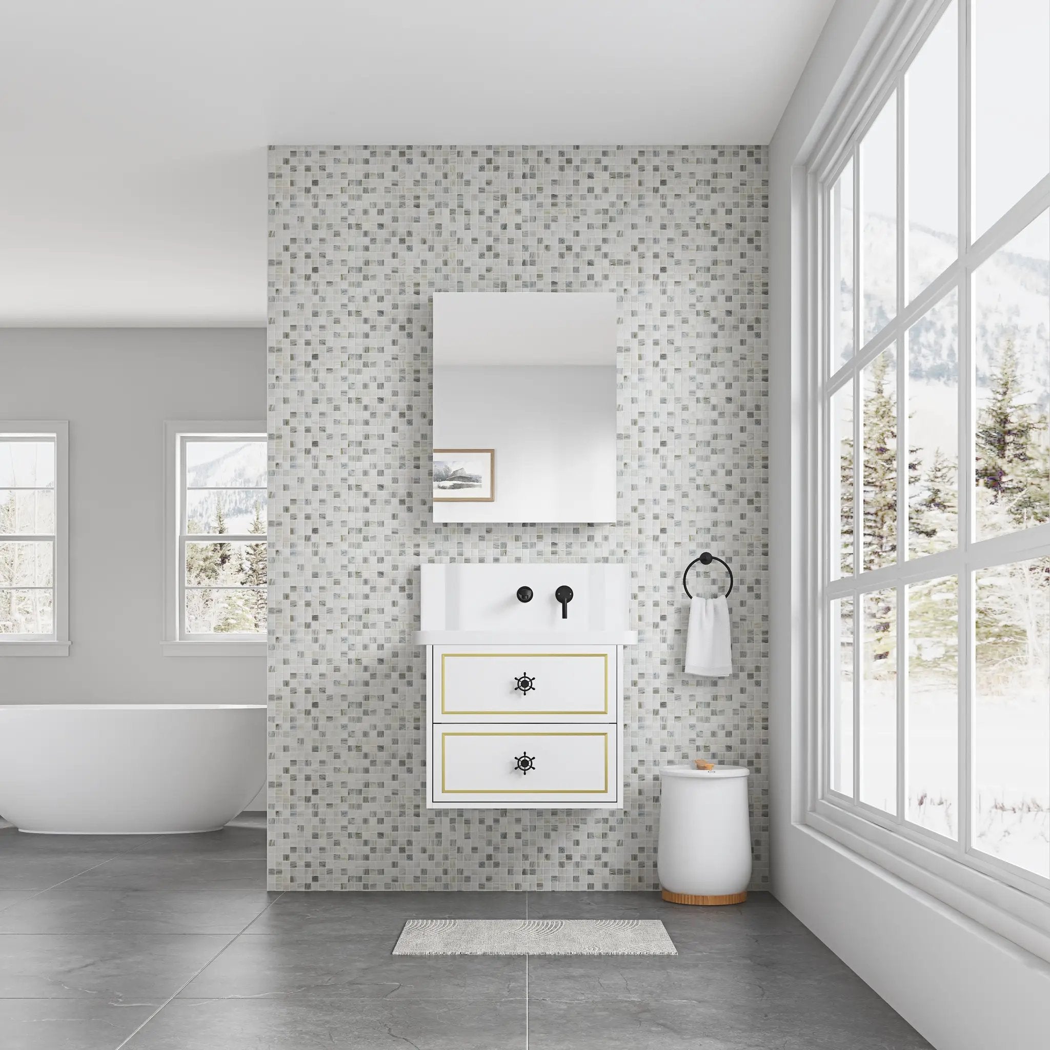 24'' W x 30'' H Surface Frameless Mirror Medicine Cabinet by HouseOfZazla