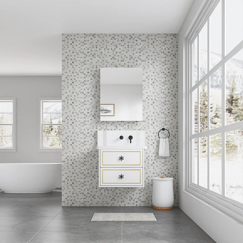 24'' W x 30'' H Surface Frameless Mirror Medicine Cabinet by HouseOfZazla