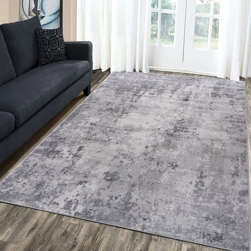 Marfi - 6' X 9' Abstract Area Rug - Light Gray by Unique Piece Furniture