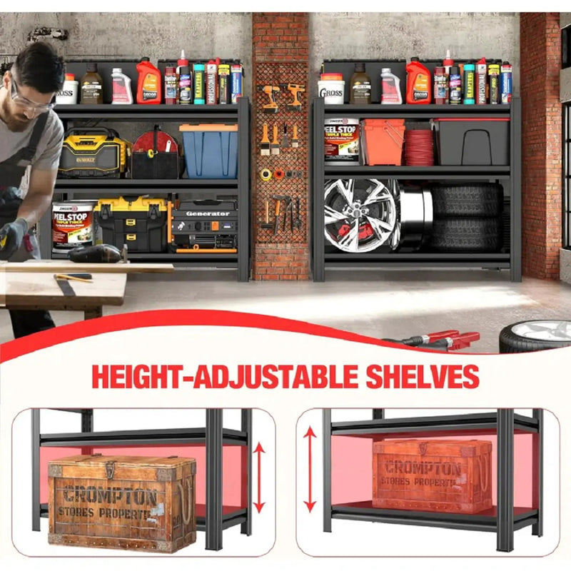 Adjustable Height Storage Shelving Units by HouseOfZazla