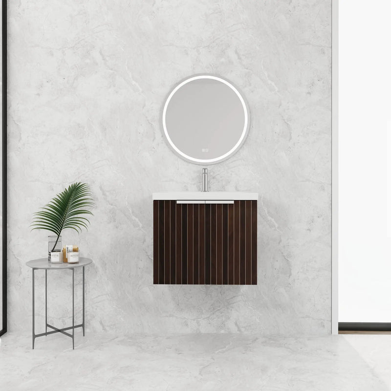 24 Inch Bathroom Cabinet With Resin Sink by HouseOfZazla