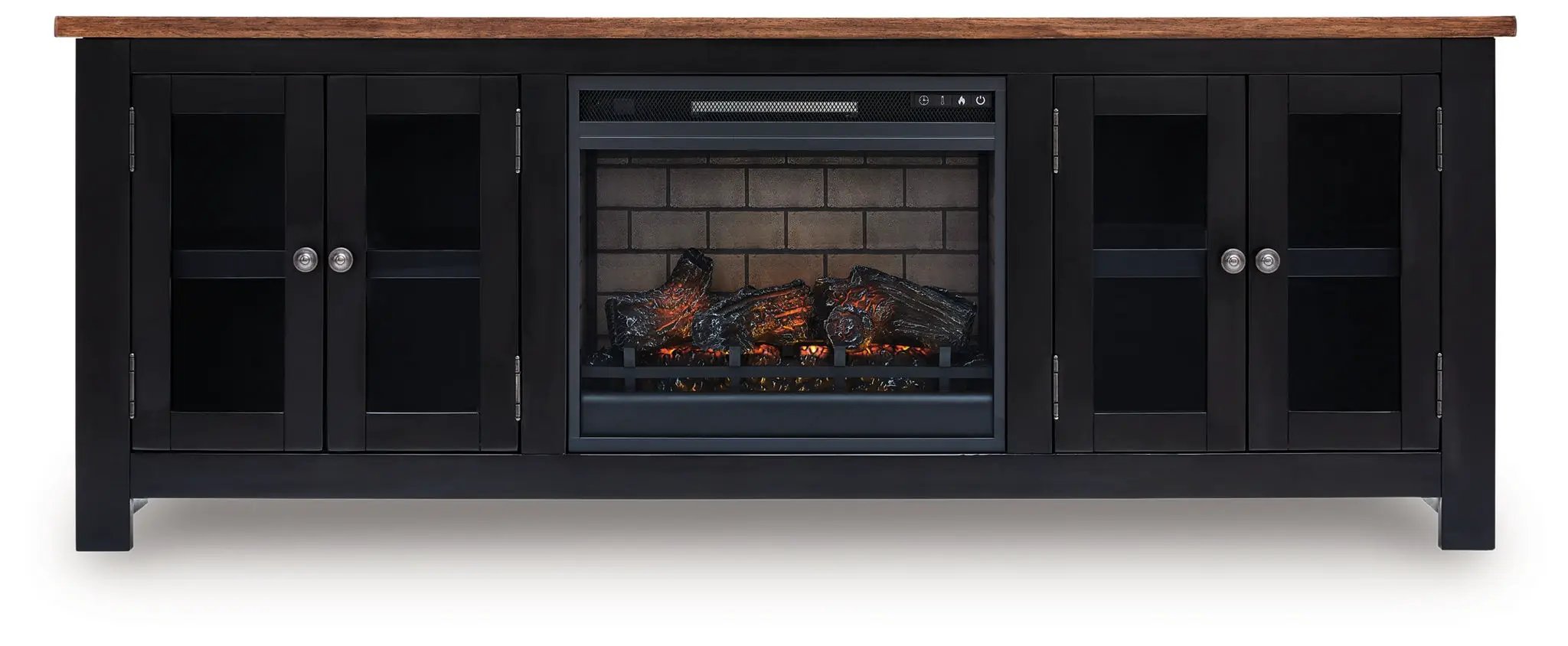 Wildenauer - 76" TV Stand With Electric Fireplace by Unique Piece Furniture