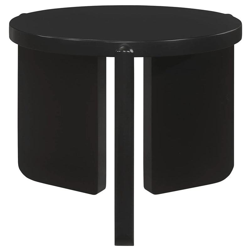 Cordova 2-piece Solid Wood Coffee and End Table Set Black by Unique Piece Furniture