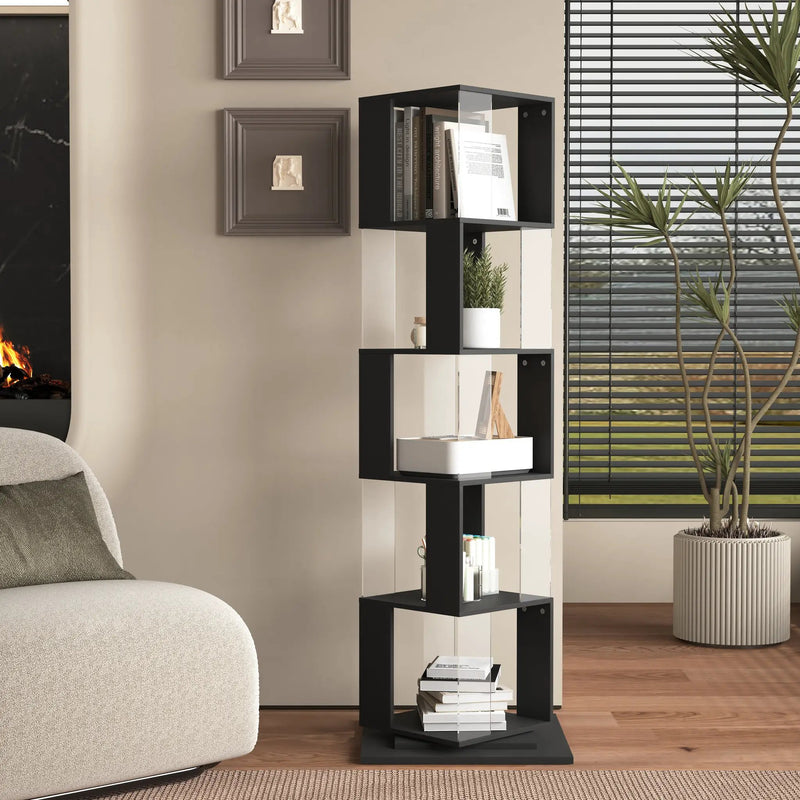 360° Rotating Bookshelf with Acrylic Plate by HouseOfZazla