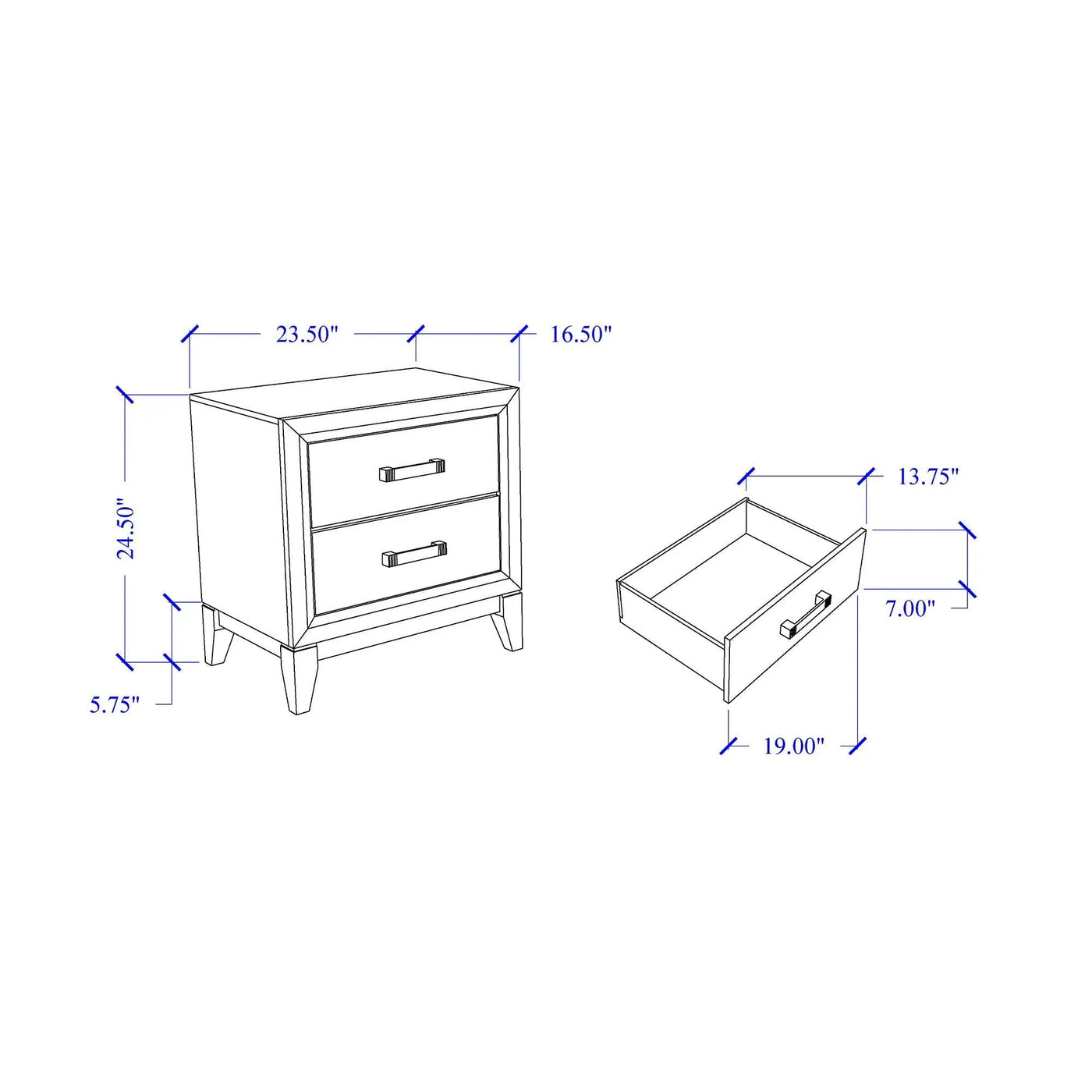 Mirage - Nightstand by Unique Piece Furniture