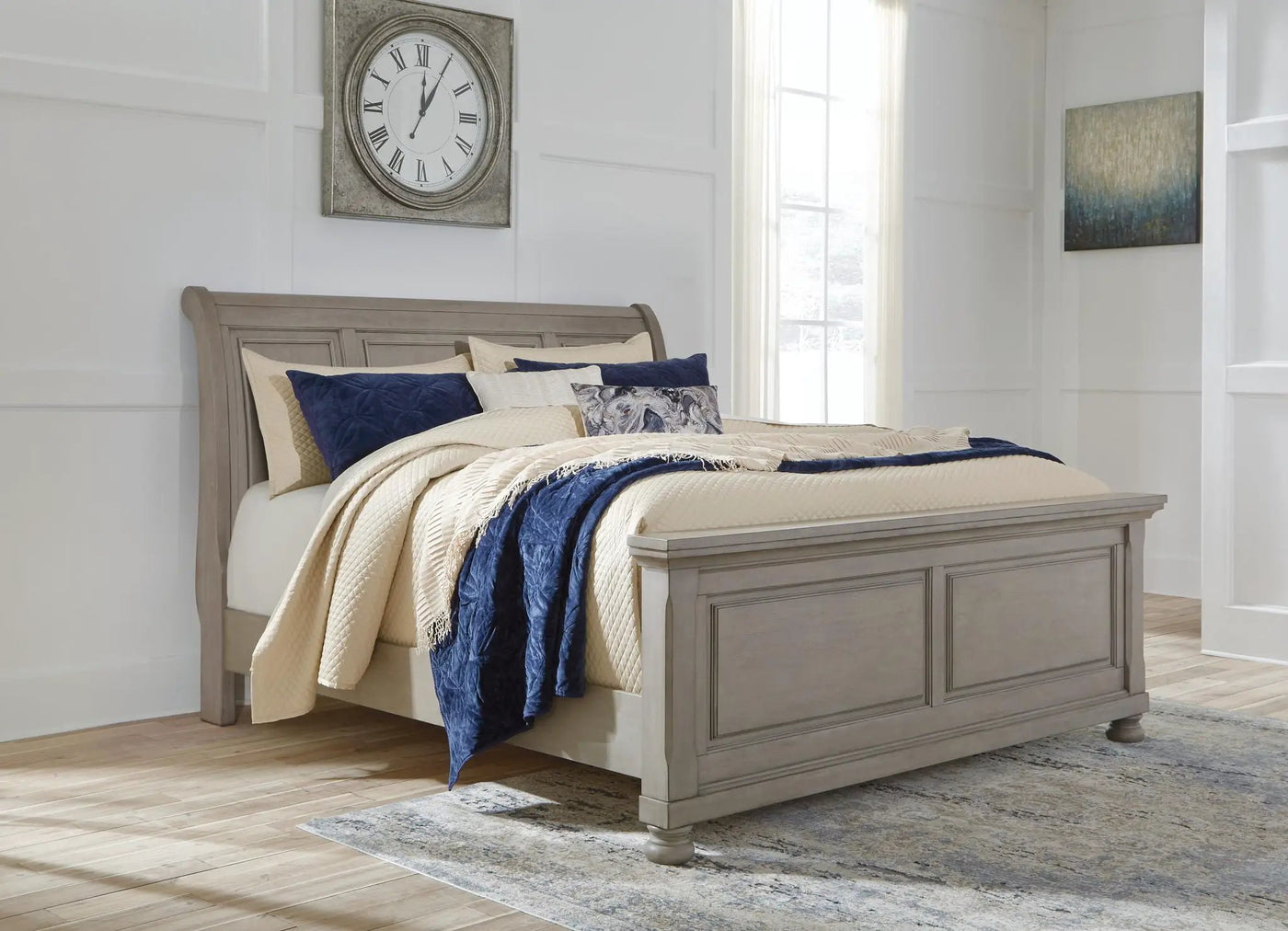 Lettner - Sleigh Bed by Unique Piece Furniture