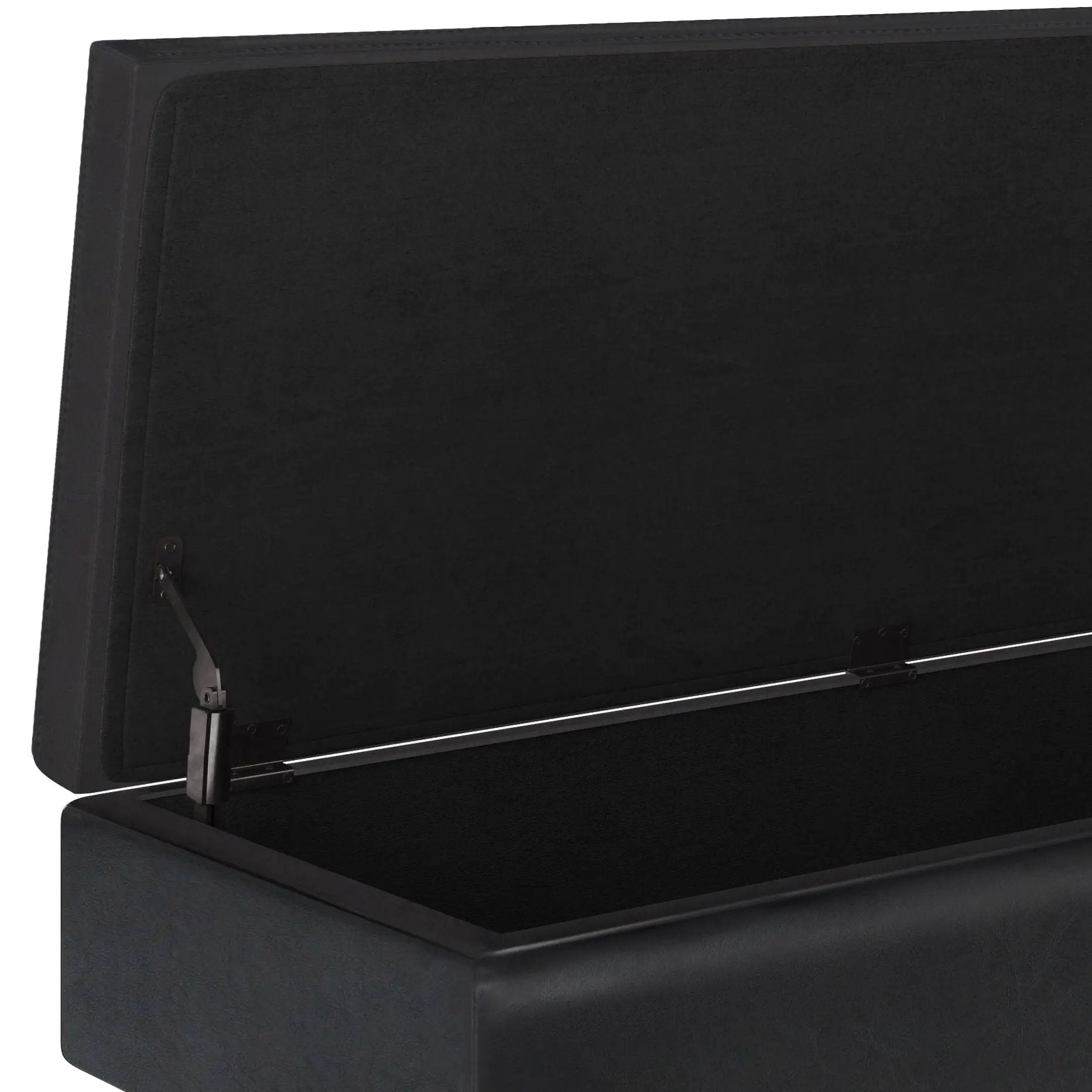 Owen - Rectangular Storage Ottoman - Midnight Black by Unique Piece Furniture