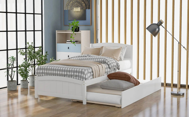 Platform Bed & Headboard, Footboard And Wood Slat Support by Unique Piece Furniture