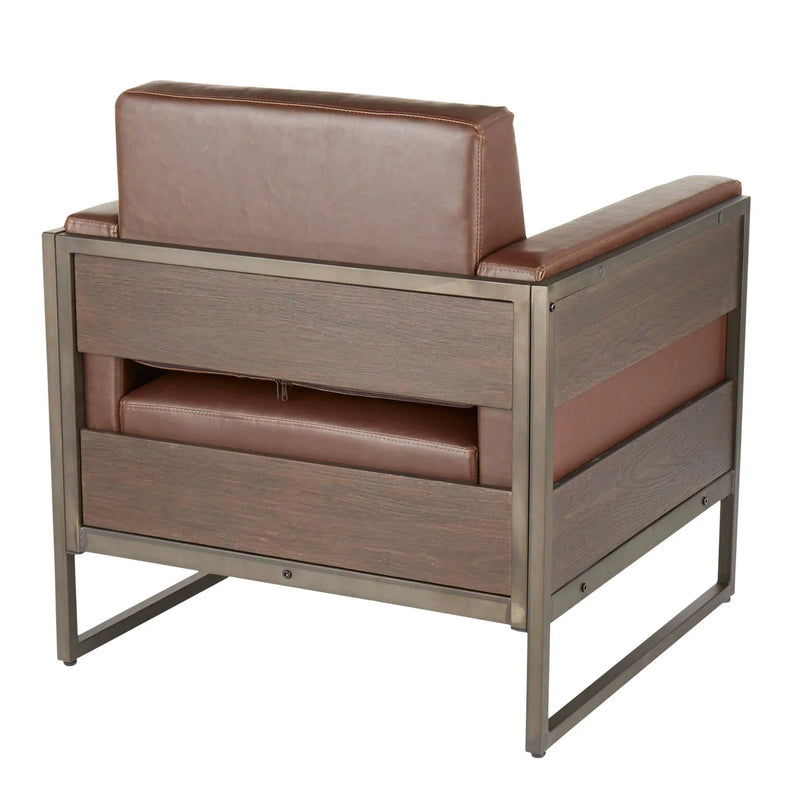 Drift - Industrial Lounge Chair - Espresso by Unique Piece Furniture