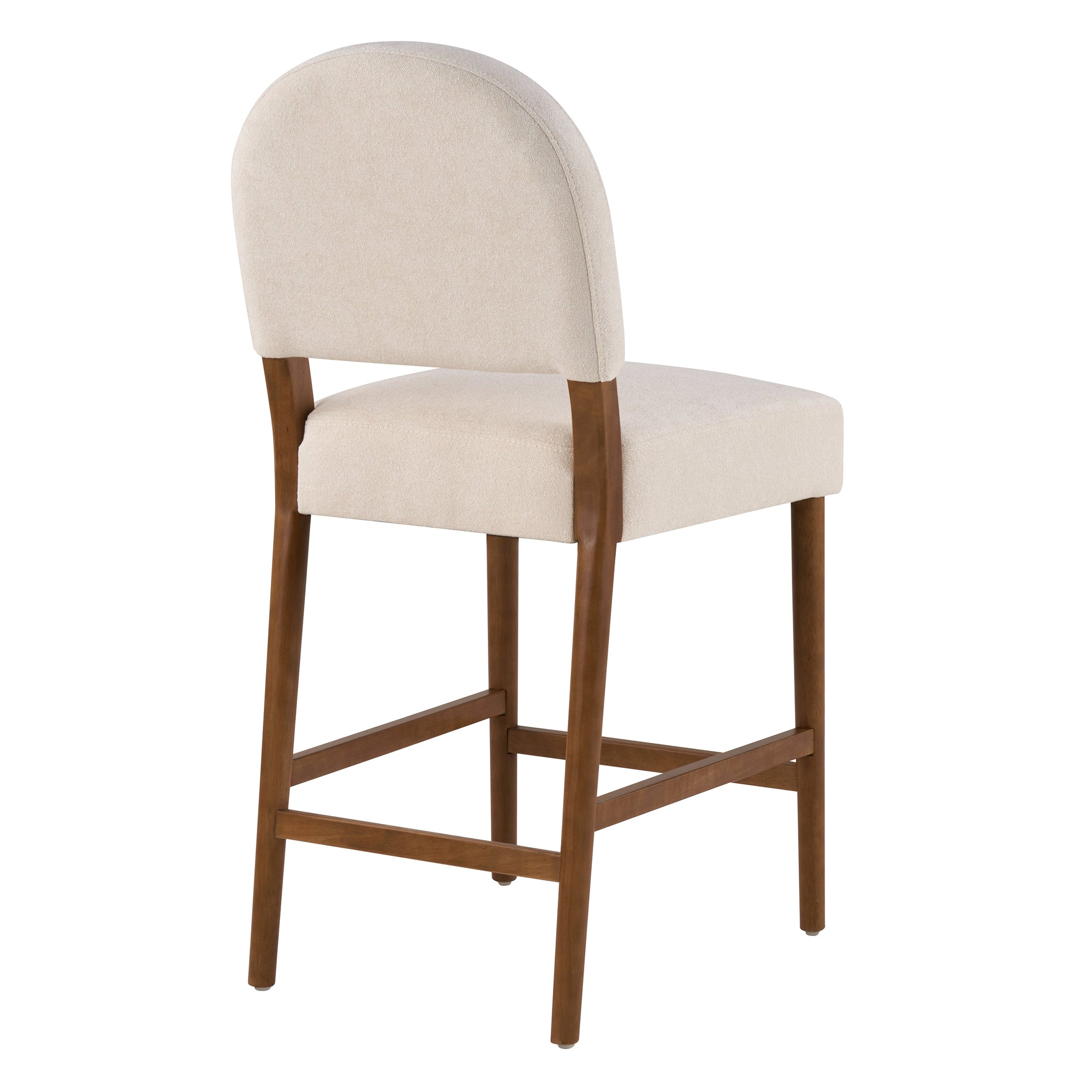 26'' Seat Height Fabric & Rubberwood Bar Stool by HouseOfZazla