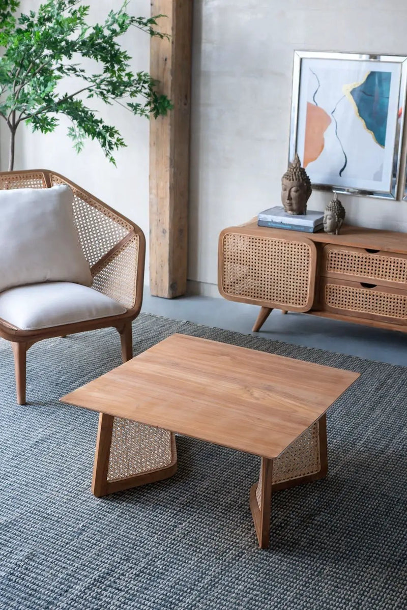 Teak Coffee Table - Natural Wood / Brown by Unique Piece Furniture
