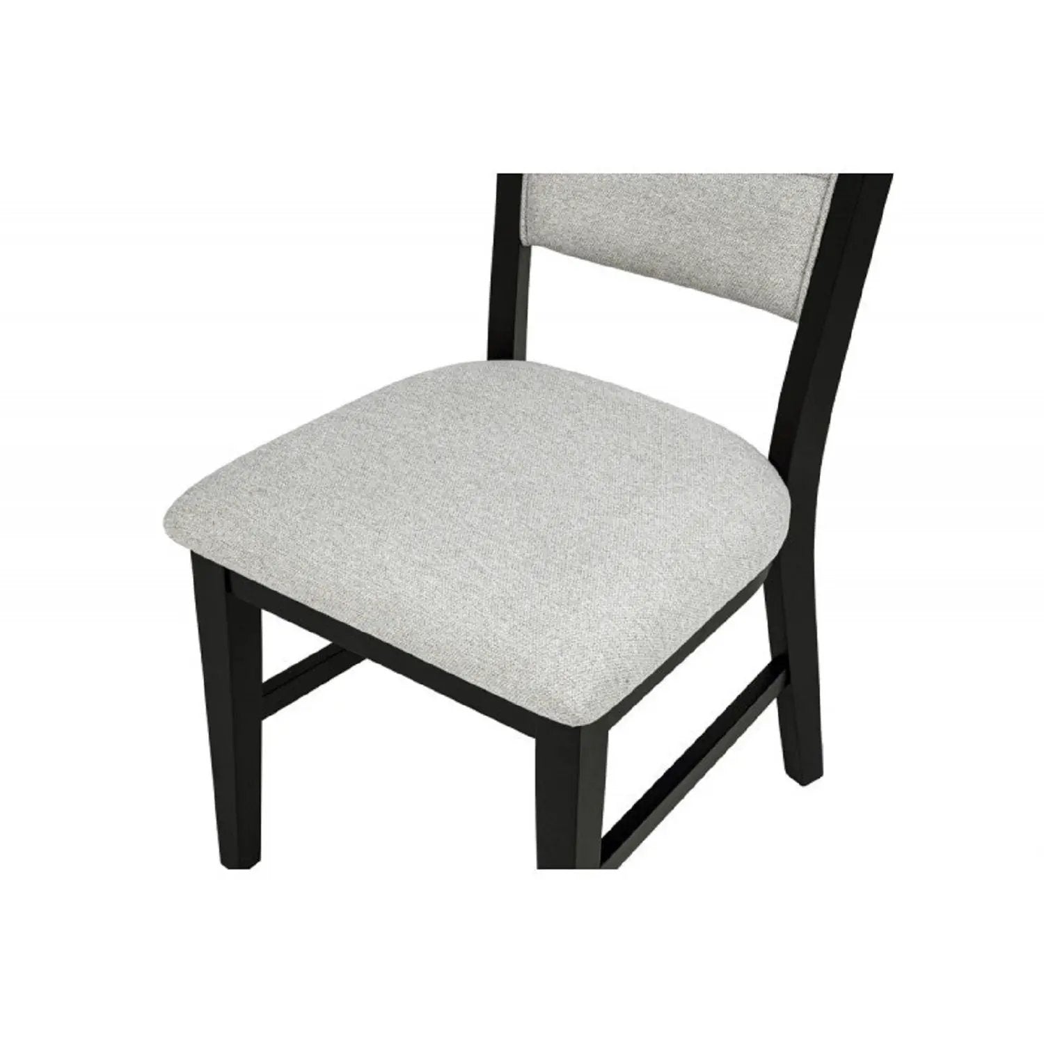 Dining Kitchen Side Chair With Curved Back Design (Set of 2) - Black / Gray by HouseOfZazla