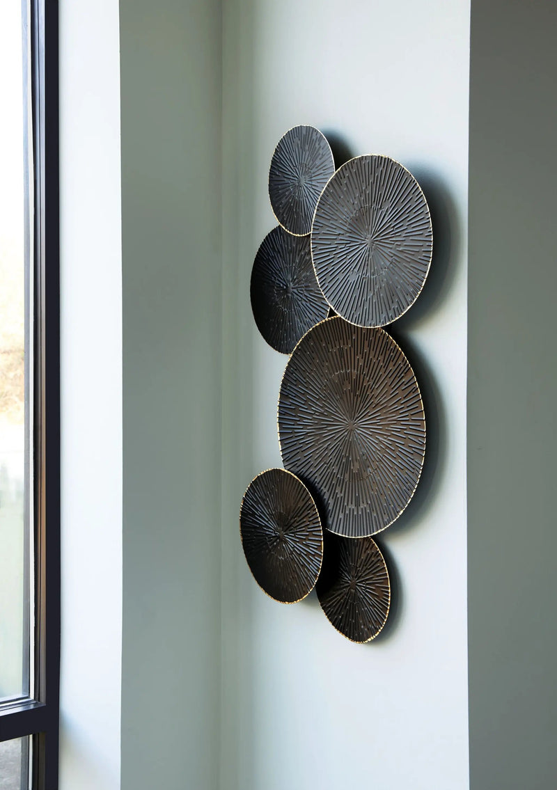 Rhetlen - Wall Decor - Black / Gold Finish by Unique Piece Furniture