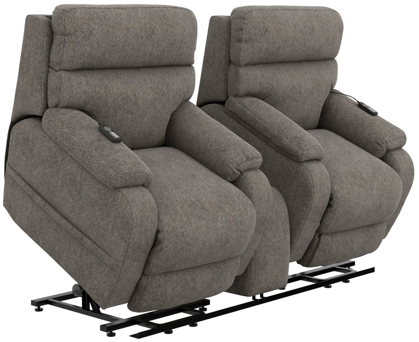 Regenerator - Dual Lift Power Headrest Console Loveseat With CR3 Heat/Massage/Lumbar/Zero Gravity by Unique Piece Furniture