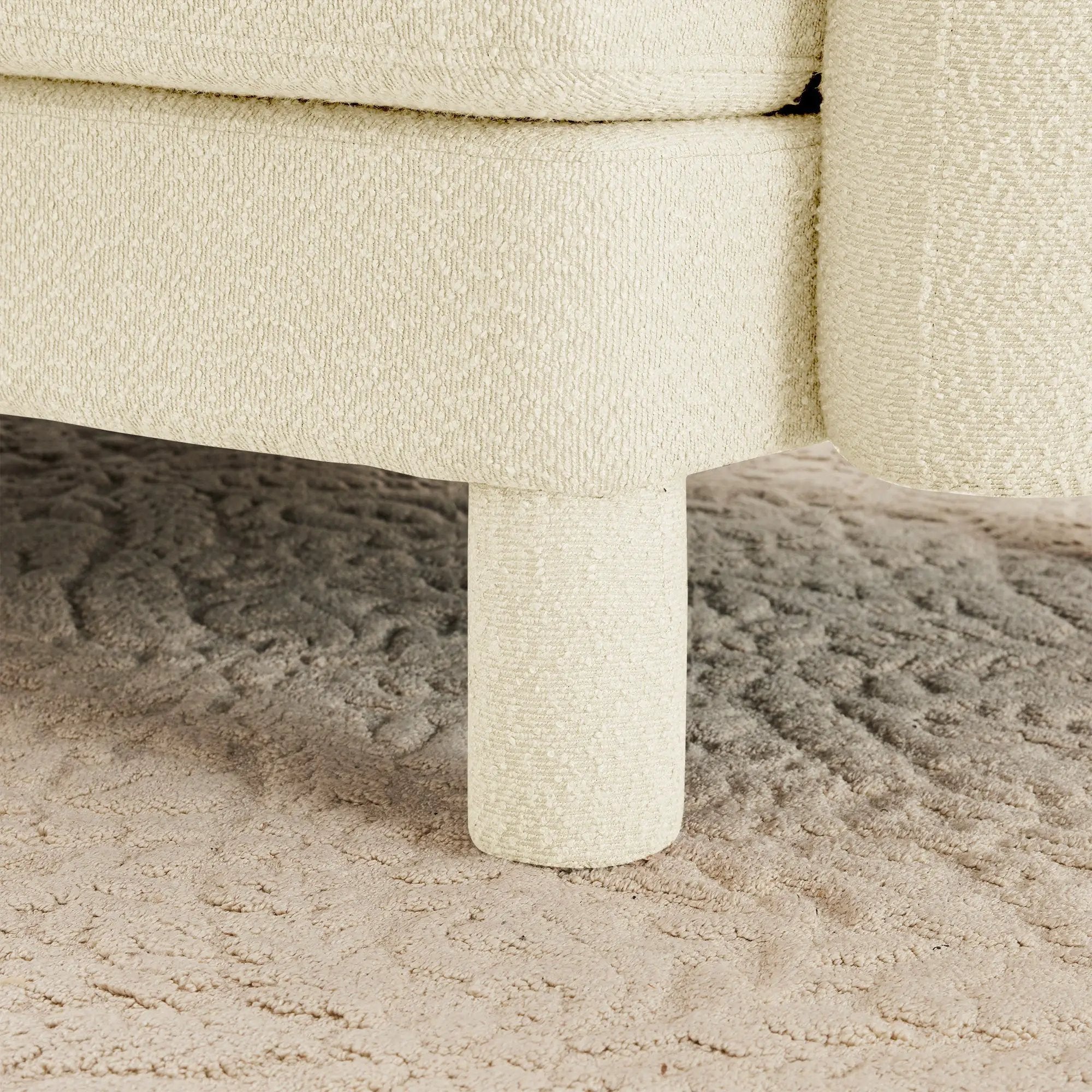 Polyester Beige Ottoman by HouseOfZazla