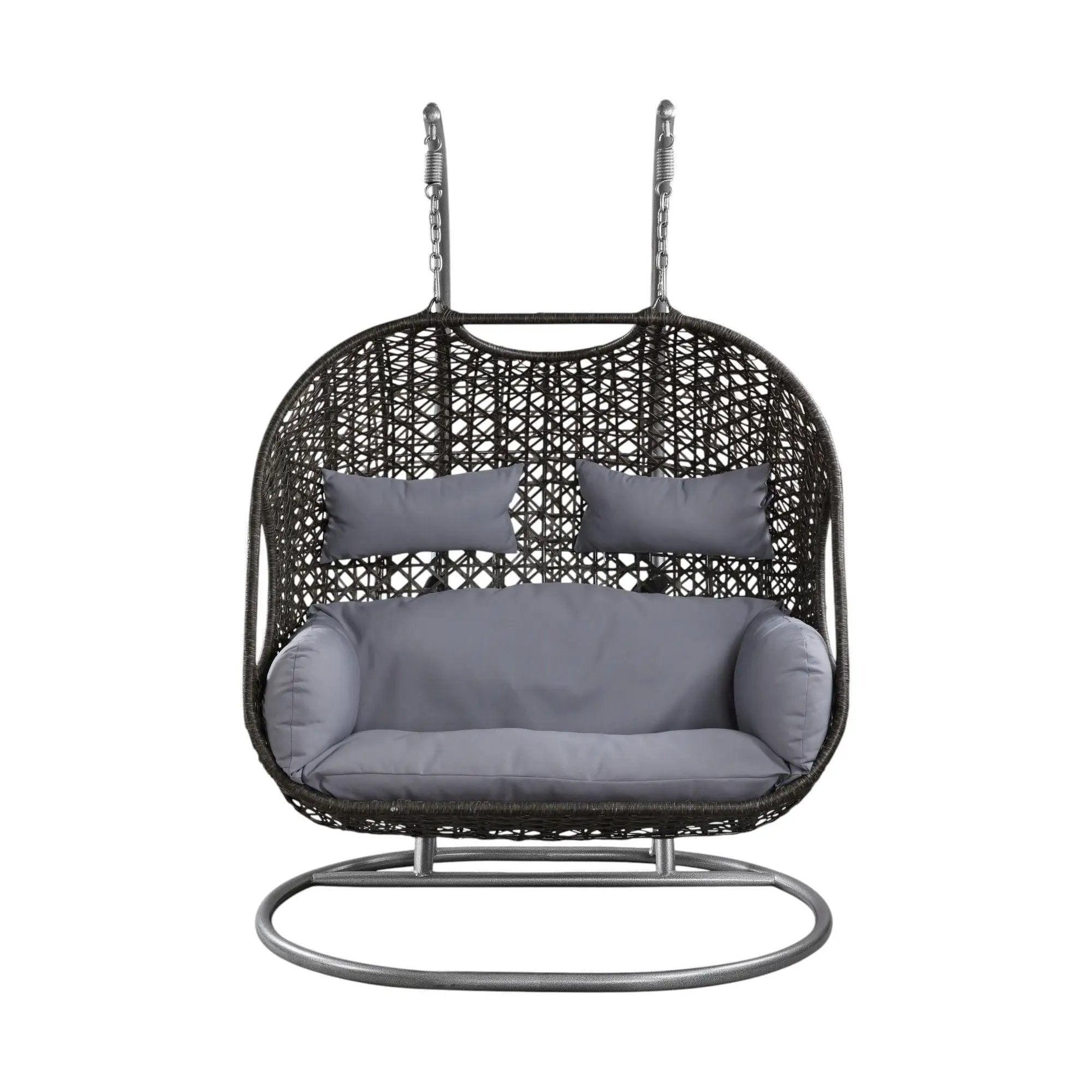 Vasant - Wicker Hanging Chair - Gray by Unique Piece Furniture