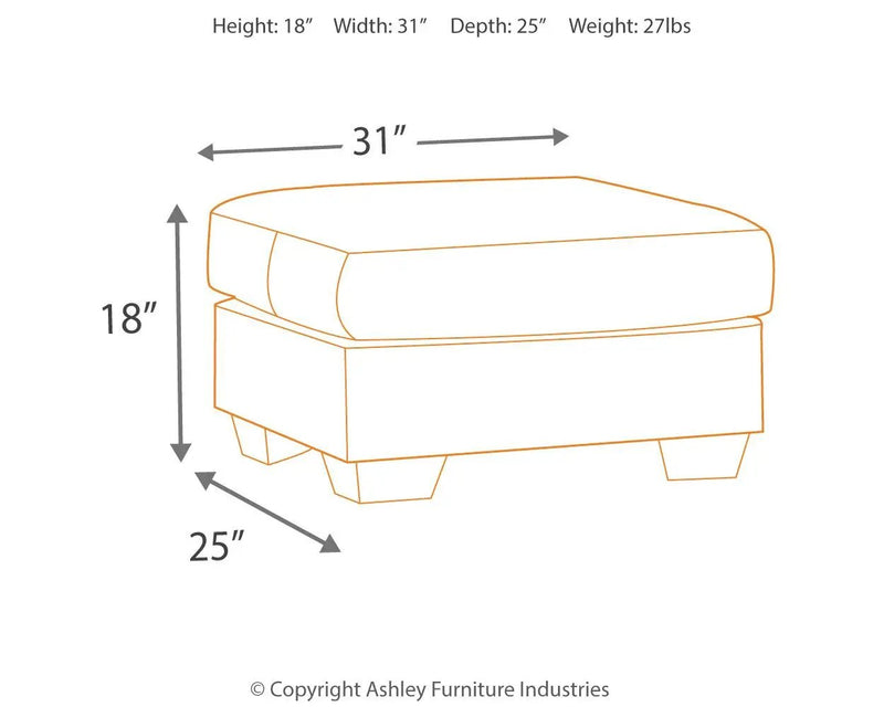 Darcy - Ottoman by Unique Piece Furniture