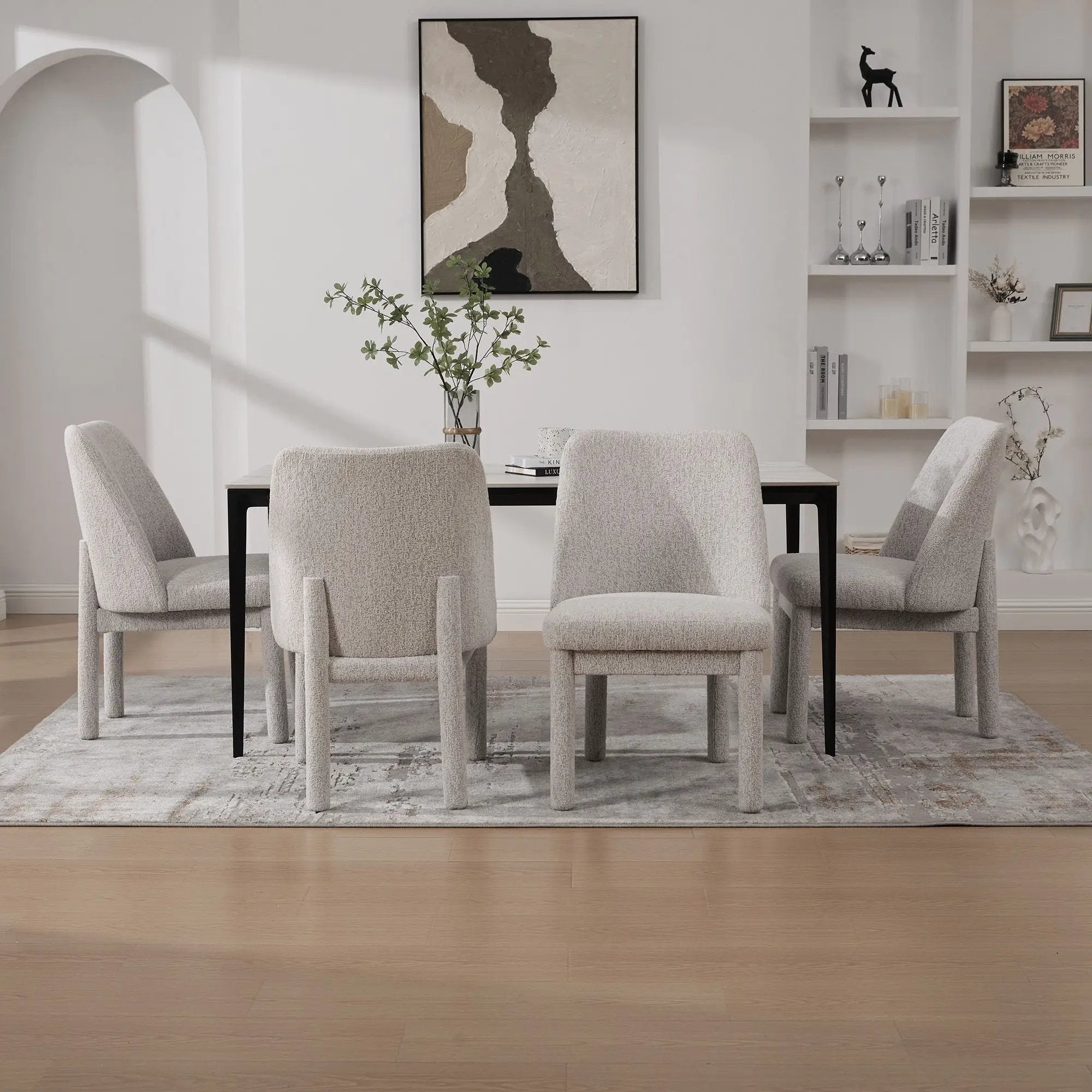 Wide Minimalist Dining Chair by Unique Piece Furniture