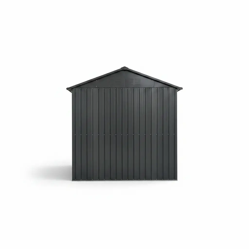 8x6FT Galvanized Steel Outdoor Storage Shed with Sliding Door by HouseOfZazla