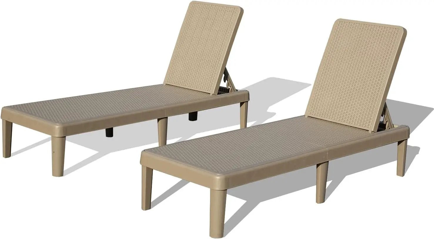 Pool Lounge Chairs Set of 2 with Adjustable Backrest by HouseOfZazla