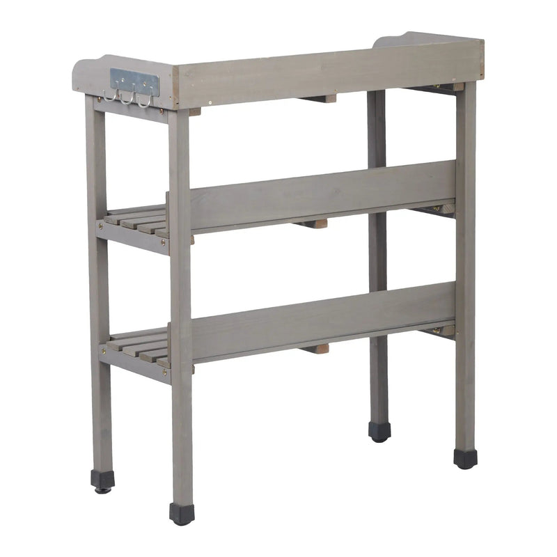 Outdoor Potting Table, 3 Tier Workbench by HouseOfZazla