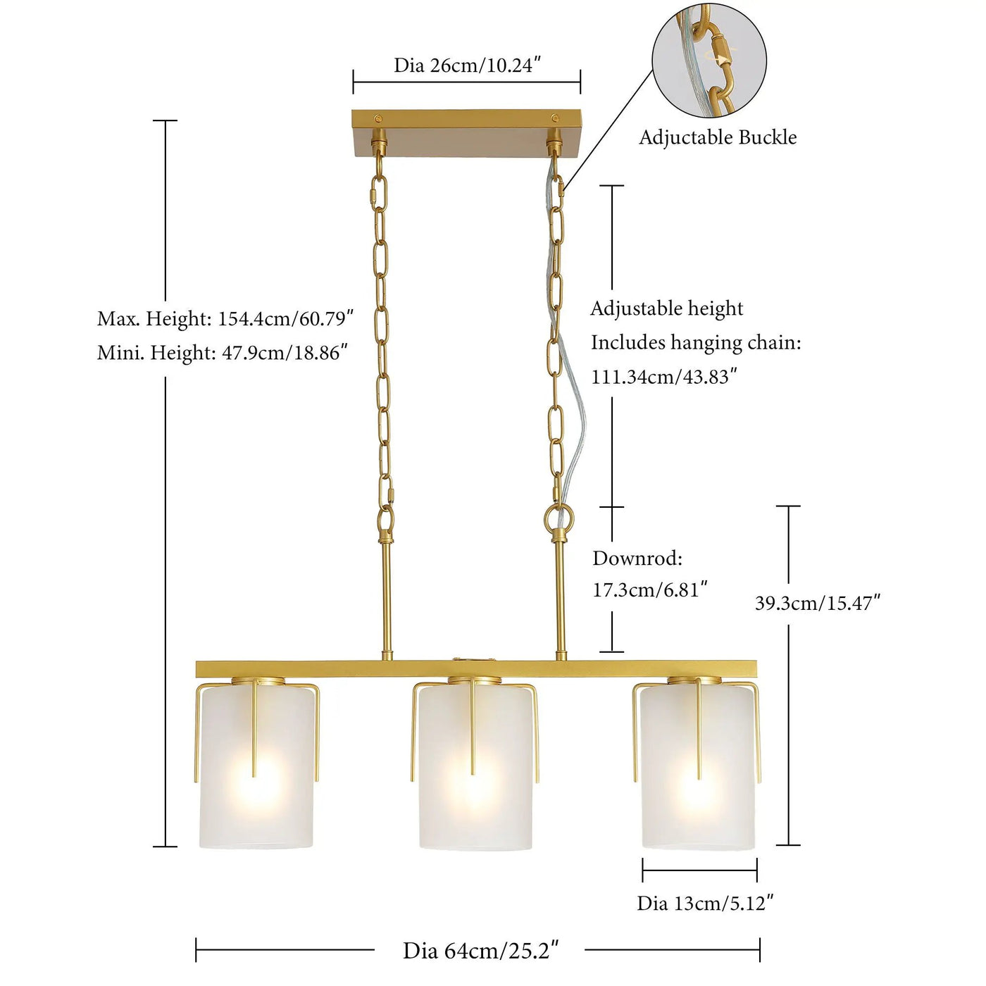 Adjustable Cylindrical Pendant Light by Unique Piece Furniture