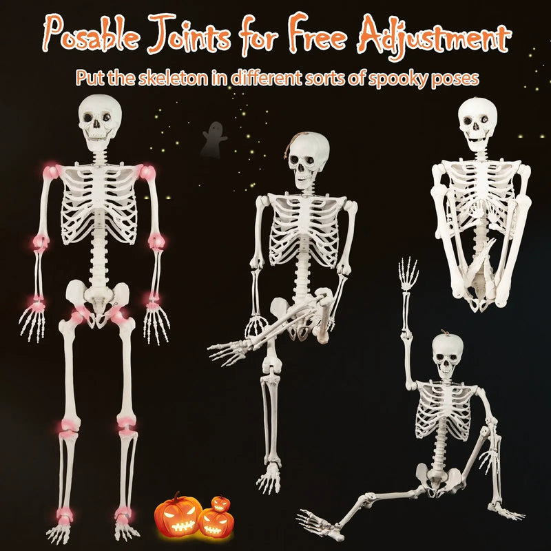 5.4 FT Halloween Skeleton Decoration Life Size Large Skeleton by DirectDeals