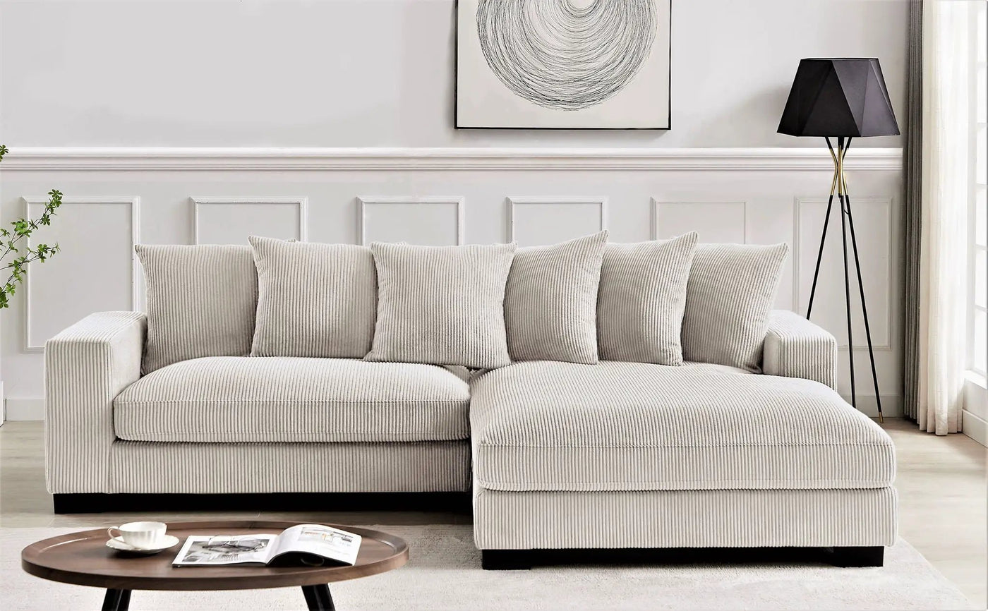 Luxe - Oversized 2 Piece Sectional Couches For Living Room, L Shaped Sofa With Chaise by Unique Piece Furniture