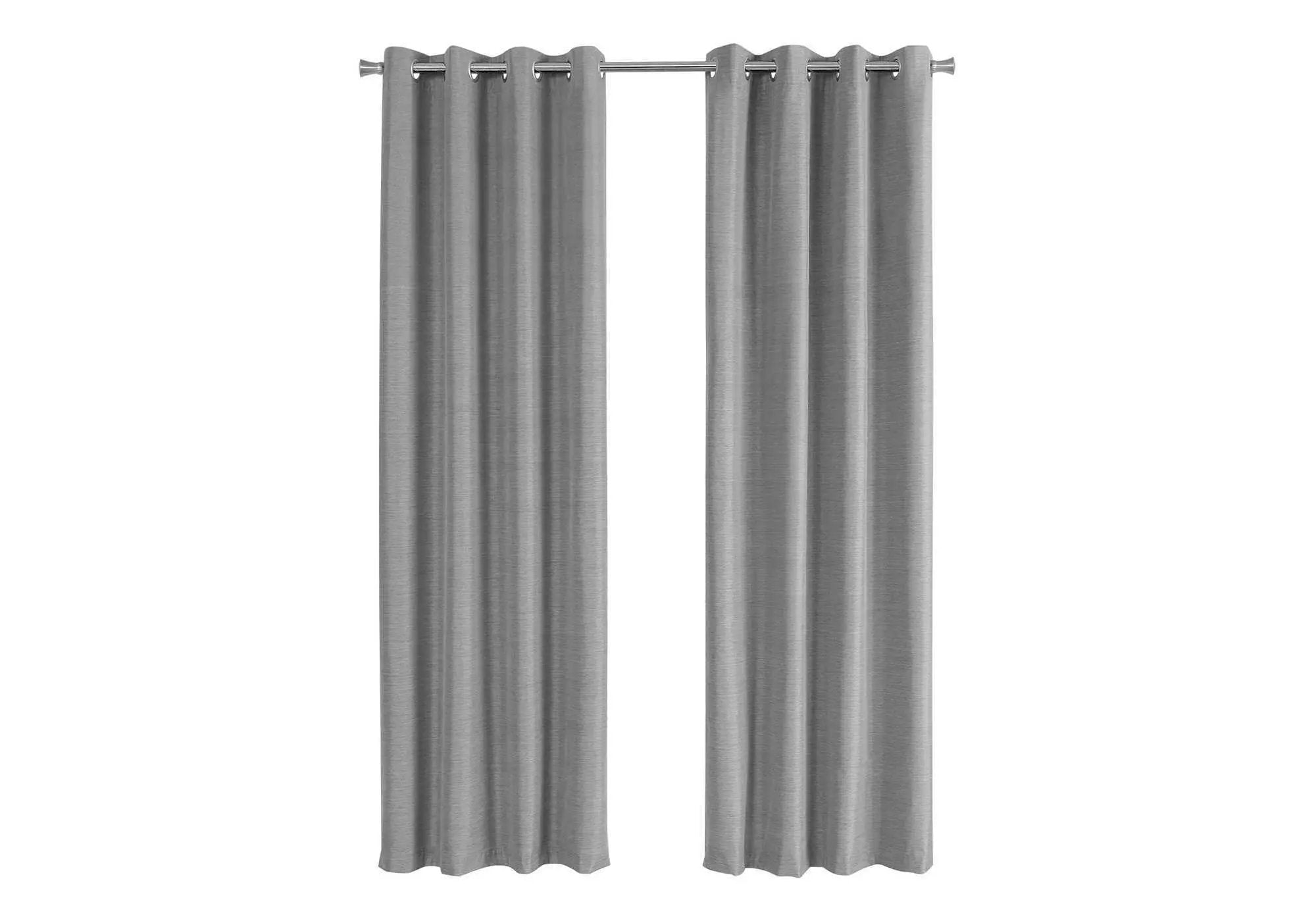 2 Pieces Set, Curtain Panel, Room Darkening, Grommet, Contemporary & Modern by Unique Piece Furniture