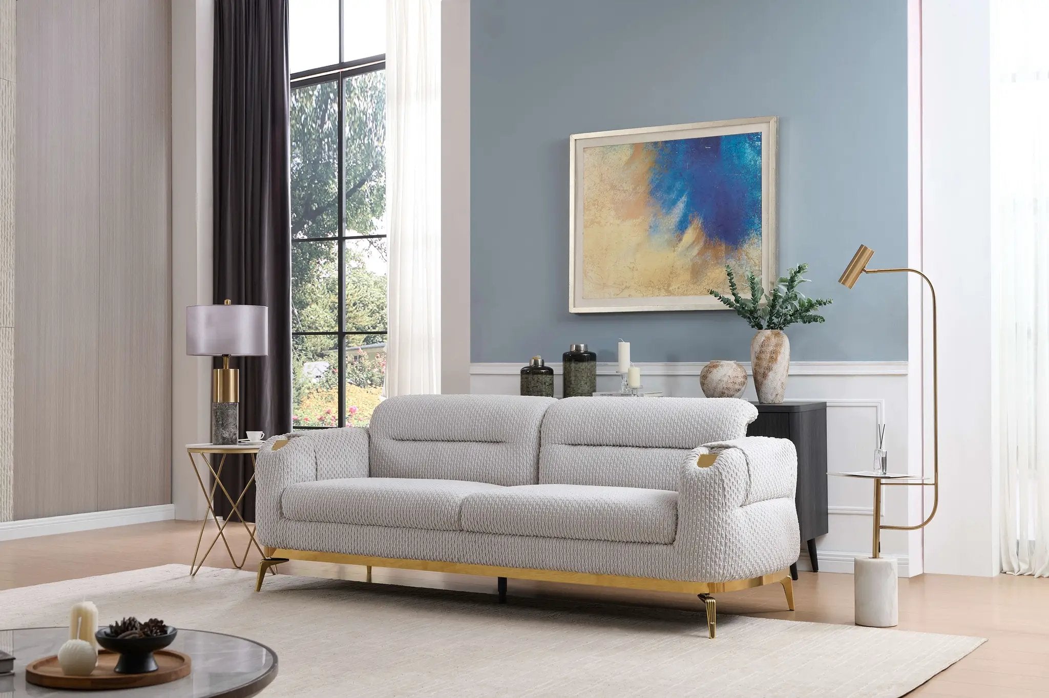 Zoe Modern Style 3PC Living Room Set by HouseOfZazla
