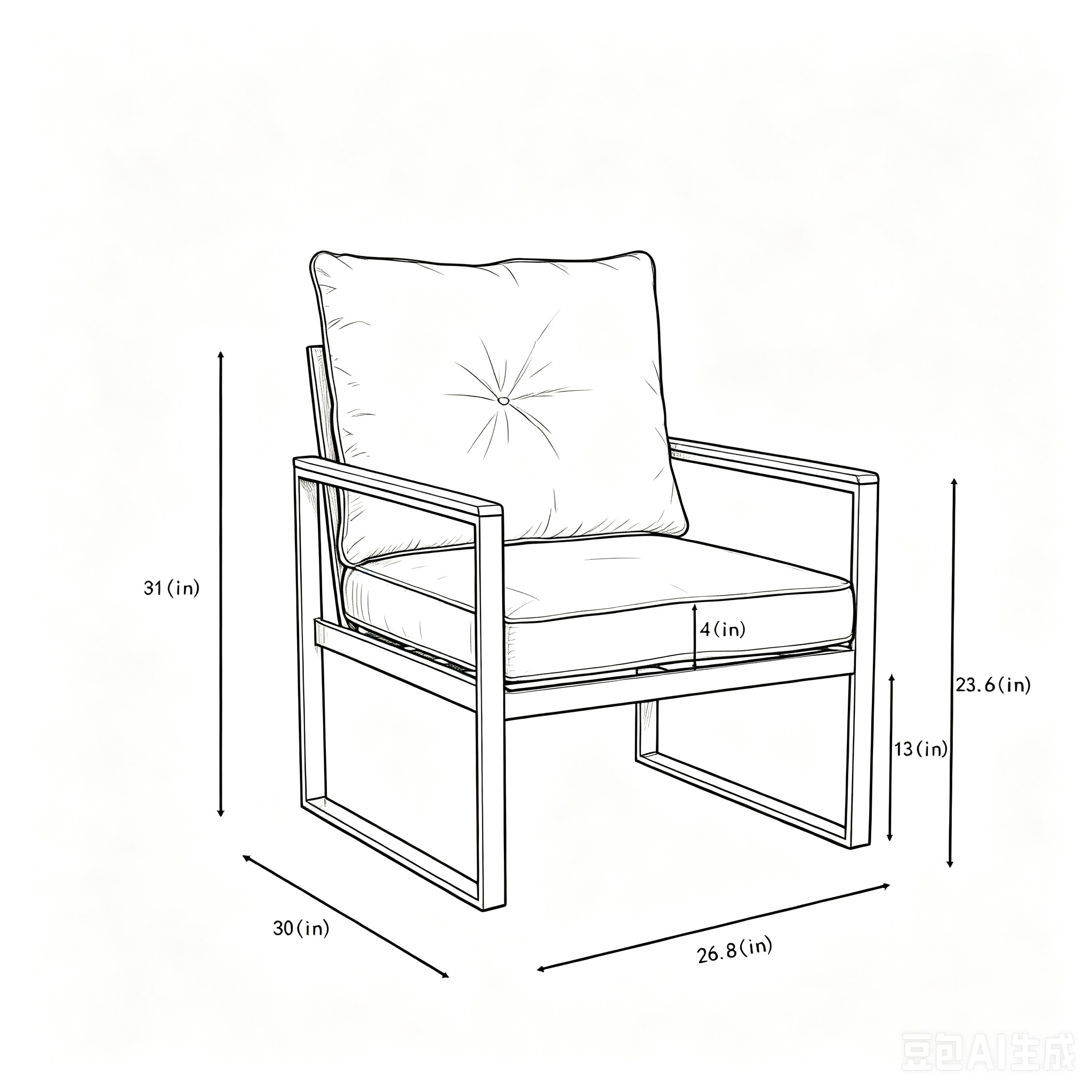 Oversized Steel Outdoor Conversation Set by HouseOfZazla