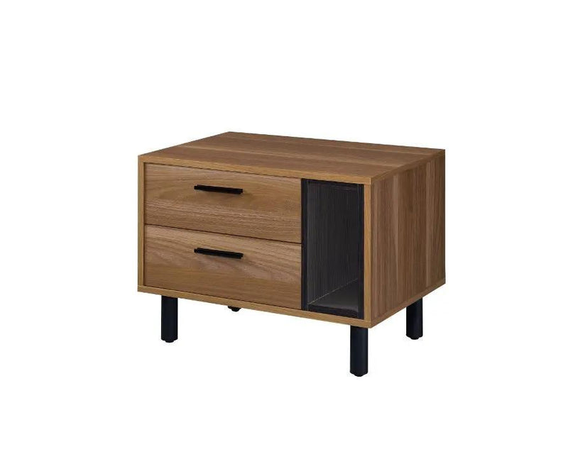 Trolgar - Accent Table - Brown Oak & Black by Unique Piece Furniture