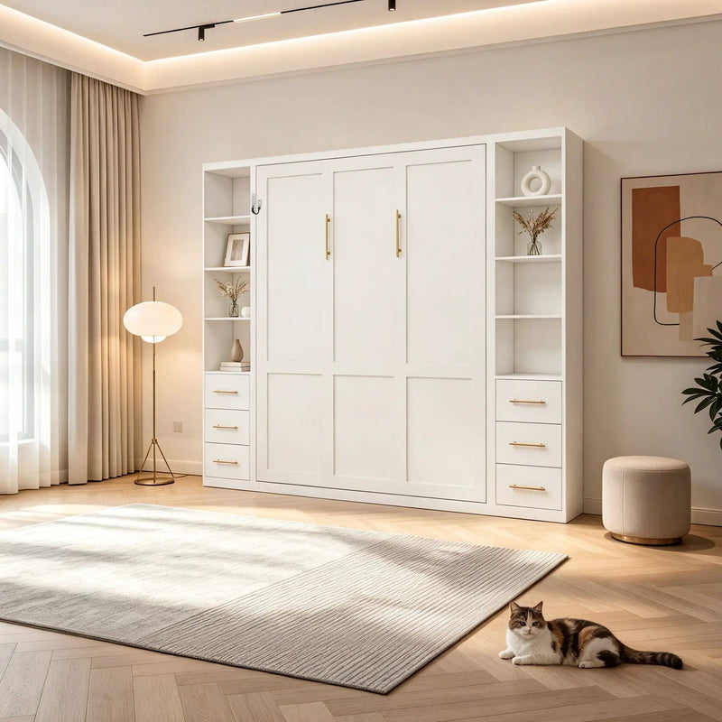 Folding Vertical Murphy Wall Bed by HouseOfZazla