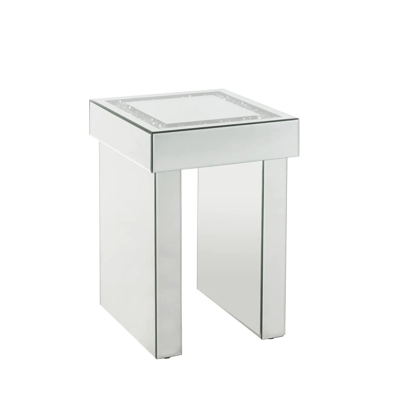 Noralie Mirrored & Faux Diamonds End Table by HouseOfZazla