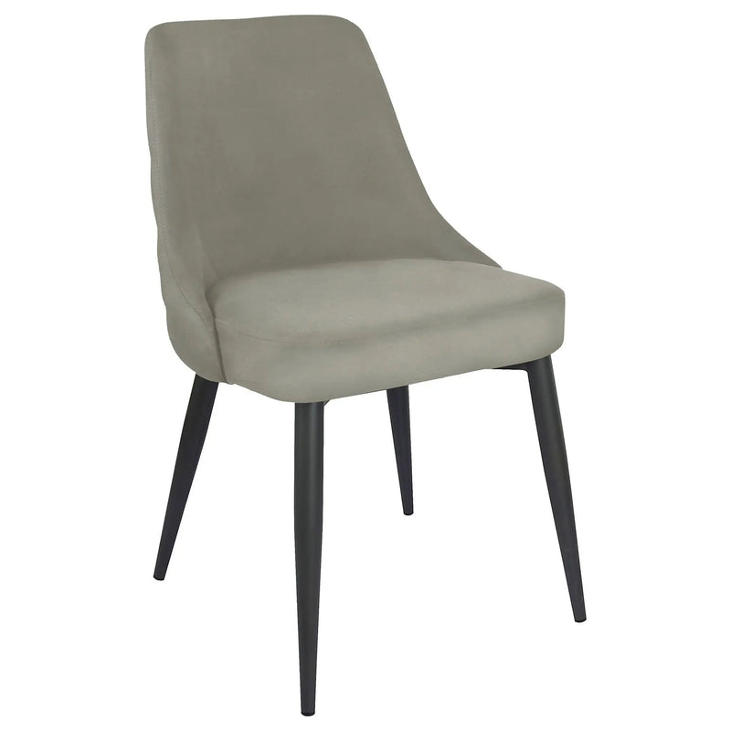 Cosmo Upholstered Dining Side Chair Light Grey (Set of 2) by Unique Piece Furniture