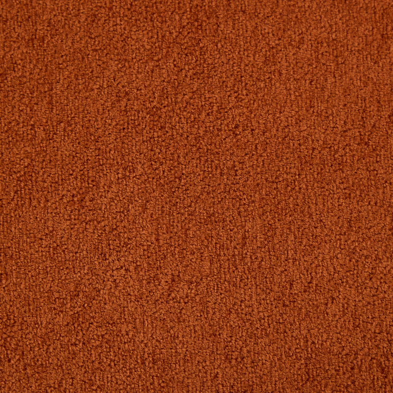 Round Armrest Loveseat (Dark Orange + Brown) by HouseOfZazla