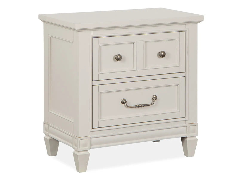 Willowbrook - Drawer Nightstand - Egg Shell White With Slight Rub Through by Unique Piece Furniture