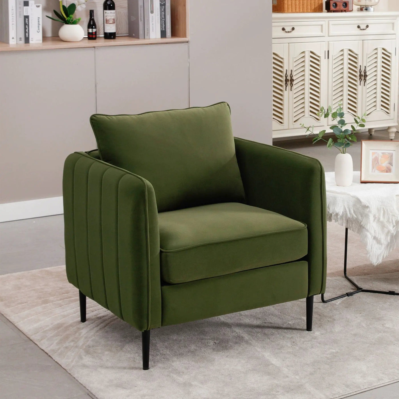 Accent Chair With Pillow For Living Room by HouseOfZazla