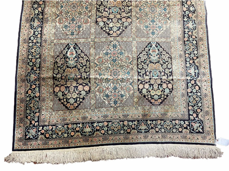 4' X 6' Vintage Fine Hand Made Turkish Oriental Silk Rug 400 KPSI Wow by Jewel Rugs