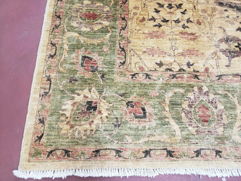 Pakistani Peshawar Rug 8x10, Farmhouse Rug, Oushak Carpet, Wool by Jewel Rugs