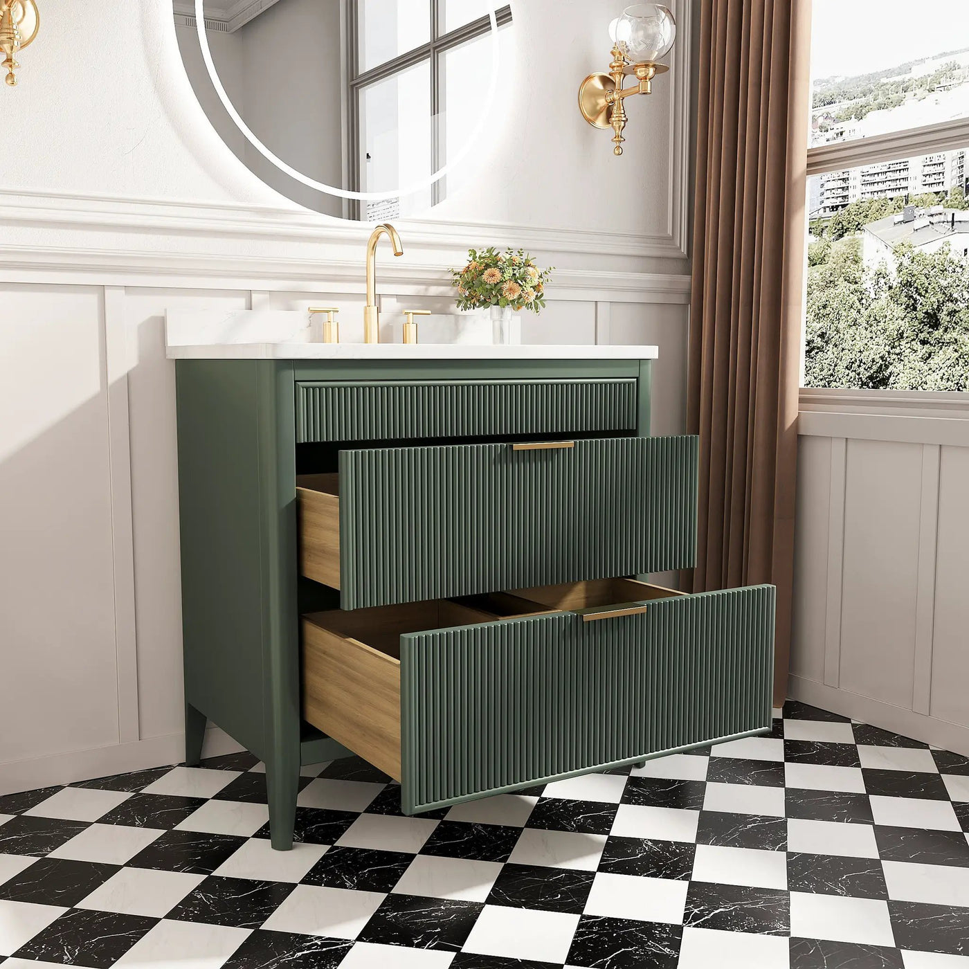 Fully Assembled 36'' Bathroom Vanity by HouseOfZazla