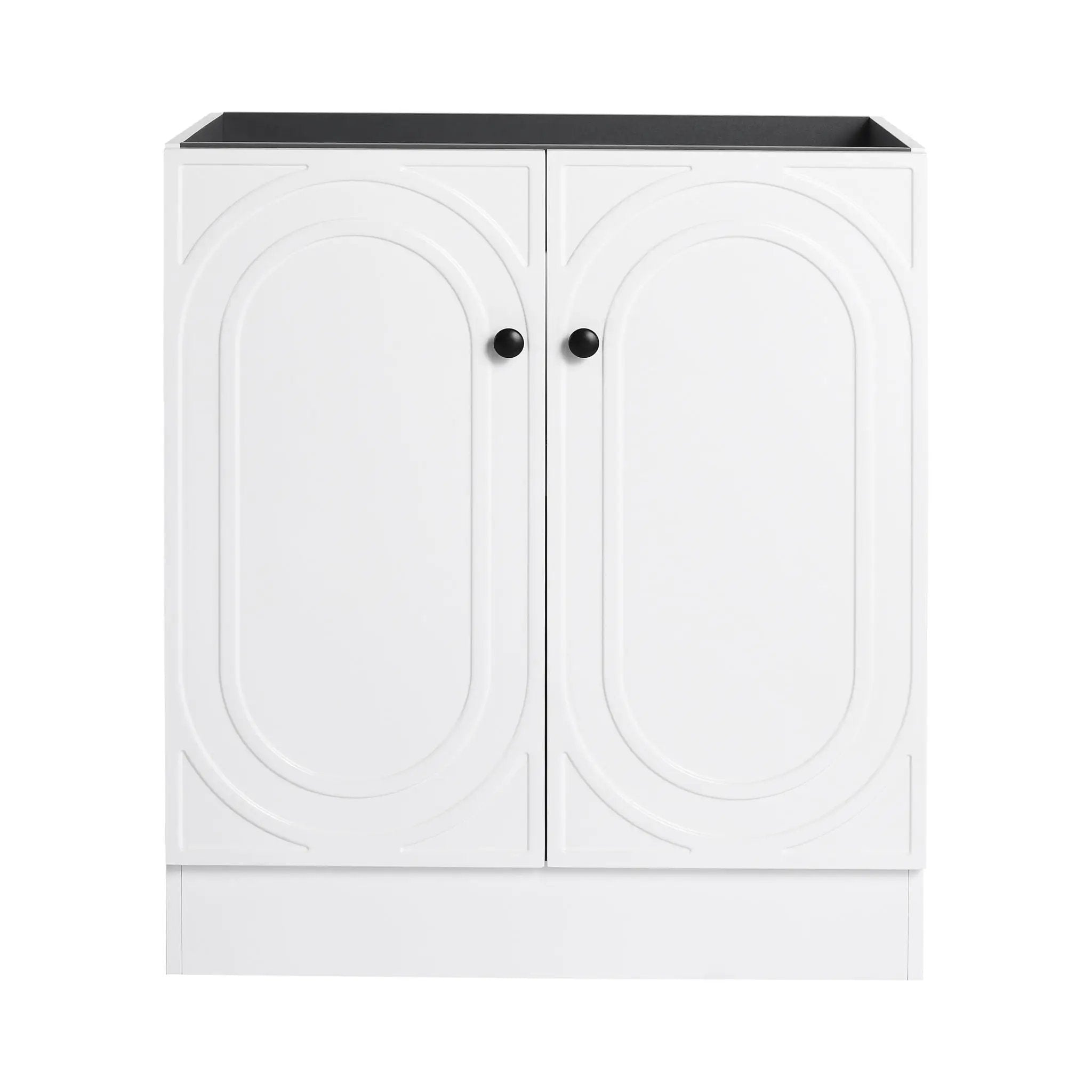 Modern Freestanding Bathroom Vanity With Soft Close Cabinet Doors by HouseOfZazla