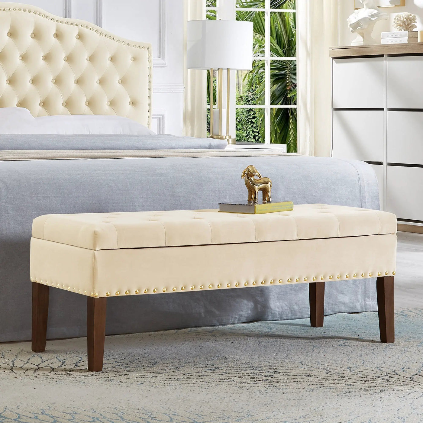Tufted Bench with Storage by HouseOfZazla
